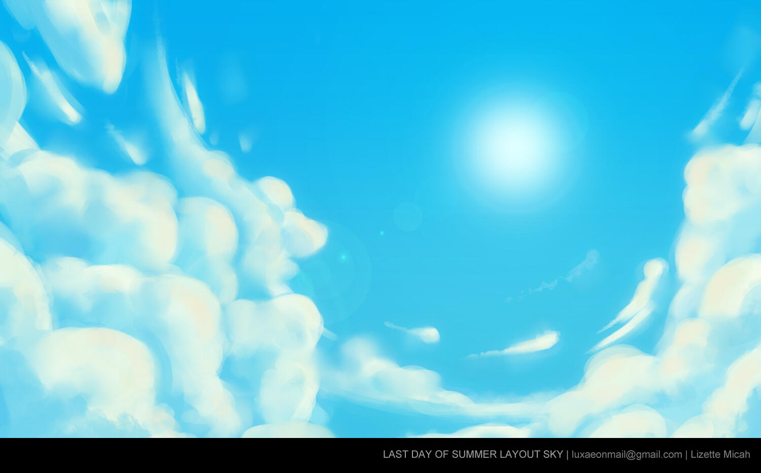 Last Day of Summer Layout Sky