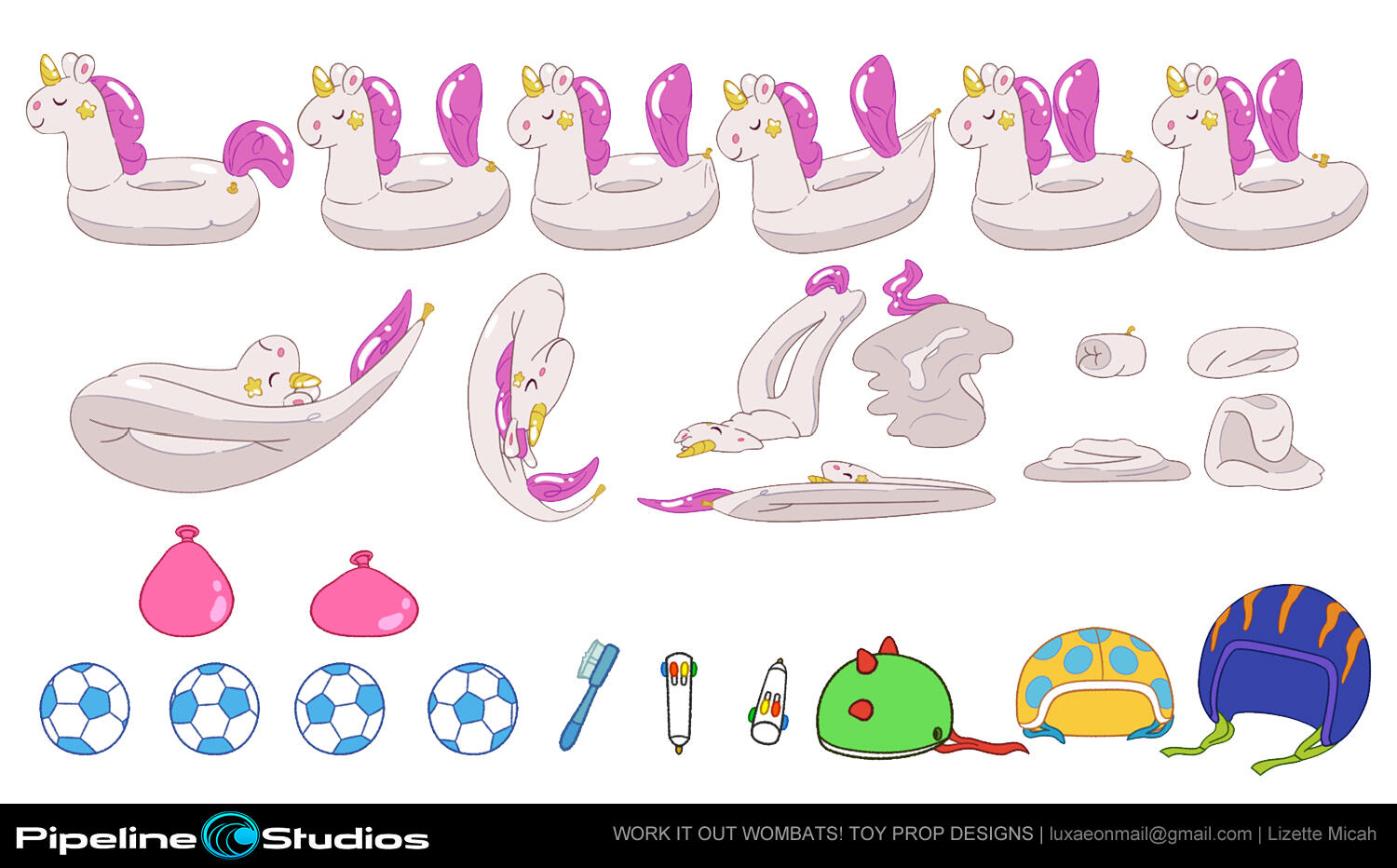 Work it Out Wombats! Toy Prop Designs