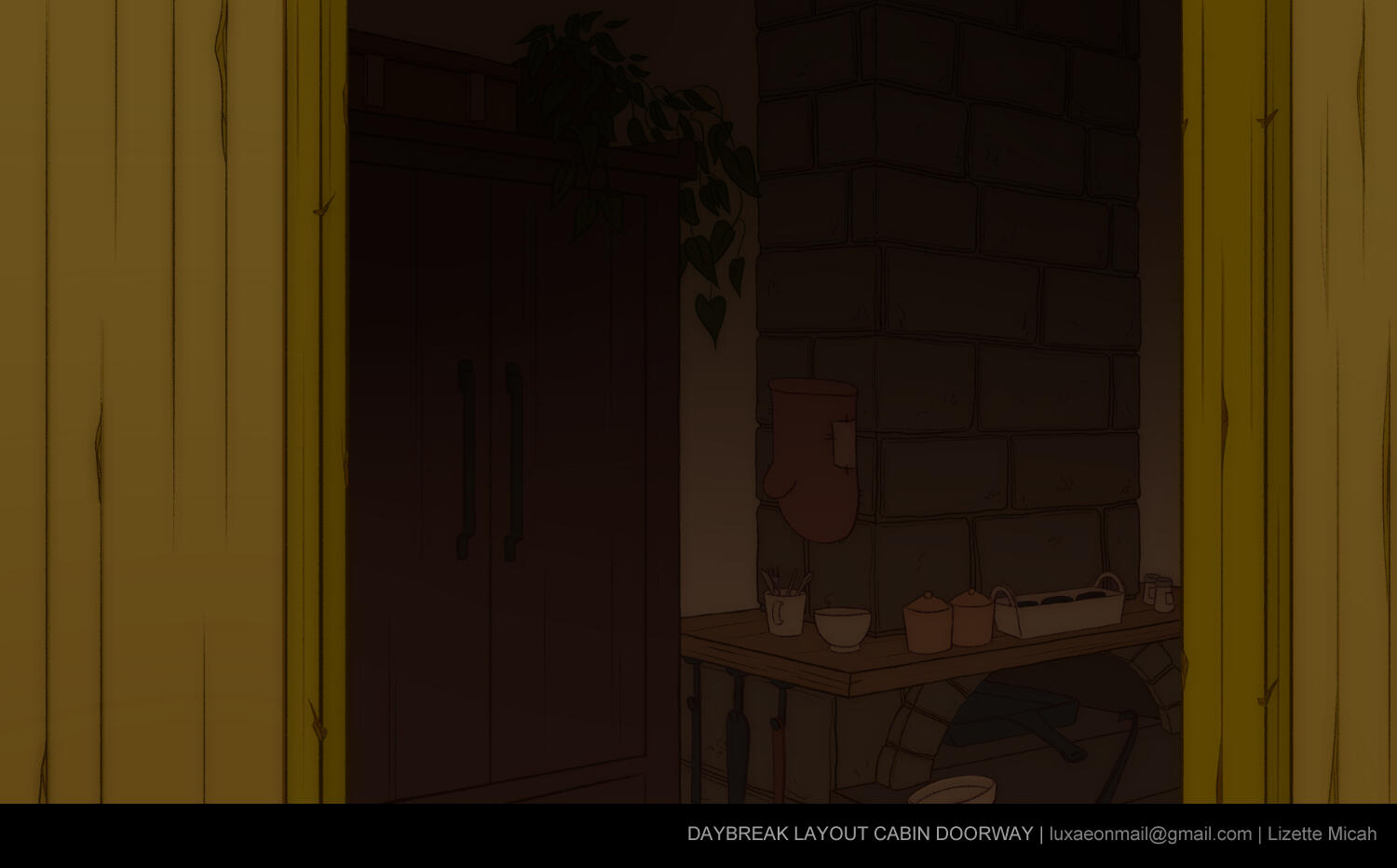 Daybreak Layout Cabin Doorway